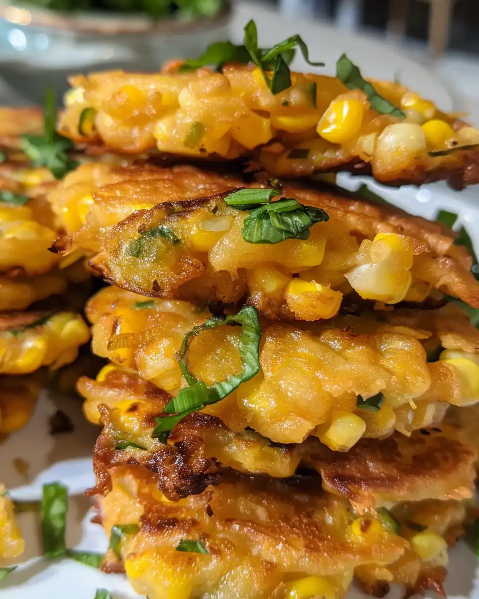 Close-up of jalapeno corn fritters fresh out of the pressure cooker