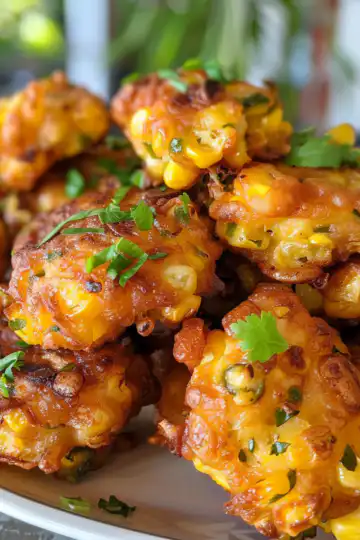 Jalapeno Corn Fritters taken with iphone 15 pro max --iw 2 --ar 4:5 --v 6.0 --raw