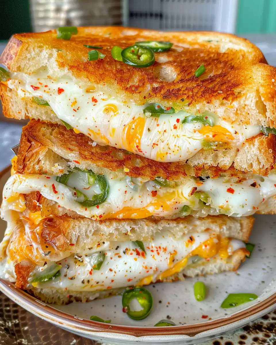 Ingredients for jalapeo popper grilled cheese laid out