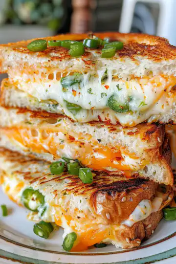 Jalapeno Popper Grilled Cheese taken with iphone 15 pro max --iw 2 --ar 4:5 --v 6.0 --raw