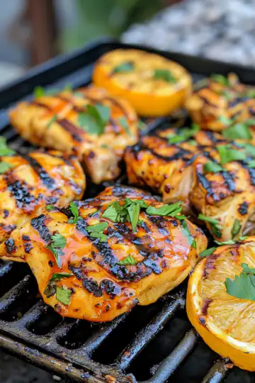 Key West Grilled Chicken with Tropical Citrus Marinade taken with iphone 15 pro max --iw 2 --ar 4:5 --v 6.0 --raw