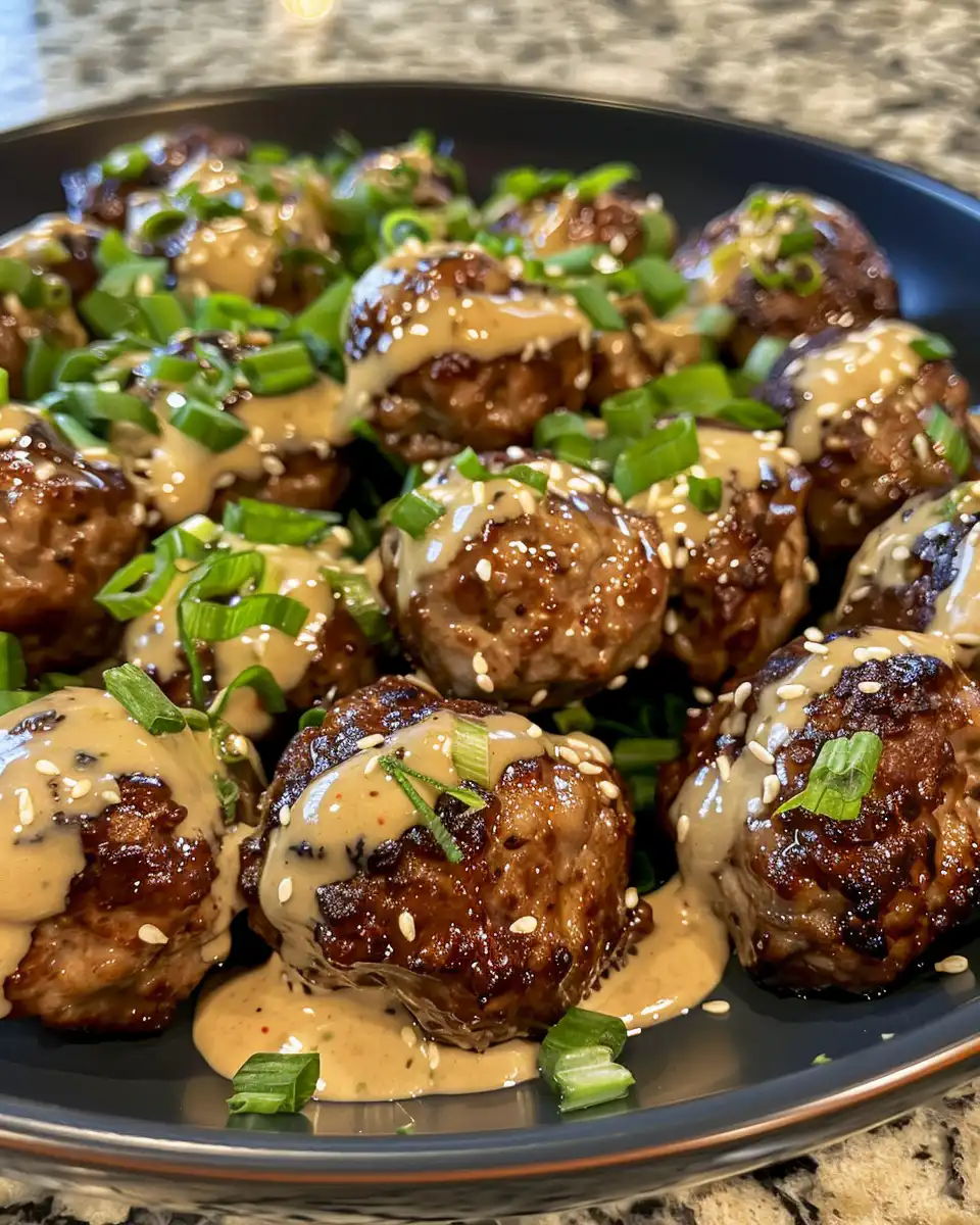 Ingredients for Korean BBQ meatballs and spicy mayo dip arranged on table