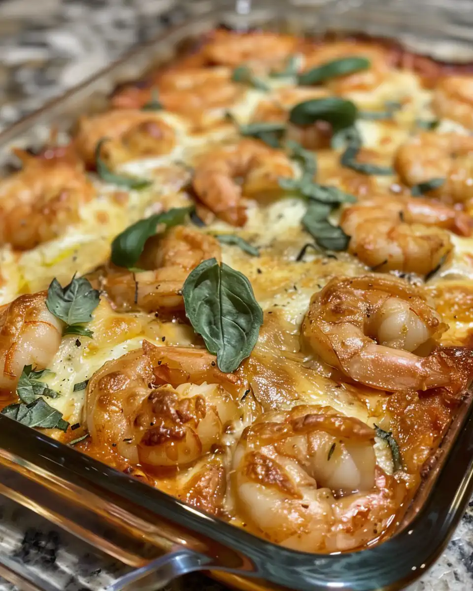 Ingredients for shrimp Tuscan bake including butter, shrimp, paprika, cream