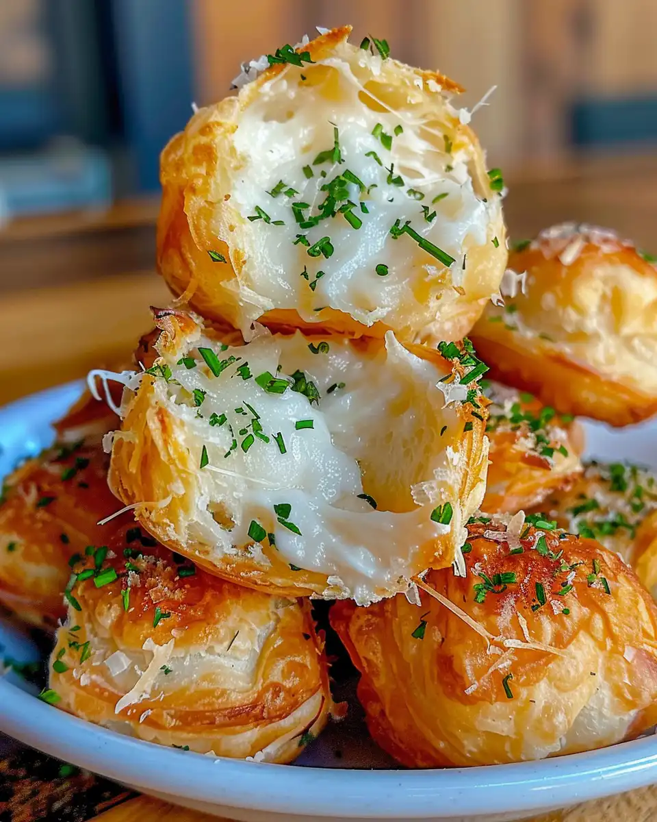 Ingredients mixed in bowl for mashed potato cheese puffs