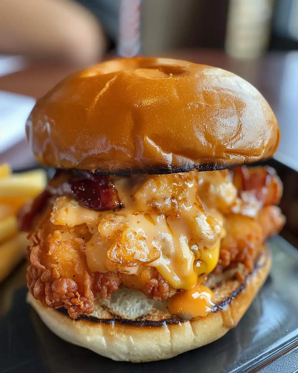Finished Maui Wowie Chicken Sandwich ready to eat