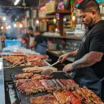 Mexican Barbecue taken with iphone 15 pro max --iw 2 --ar 4:5 --v 6.0 --raw