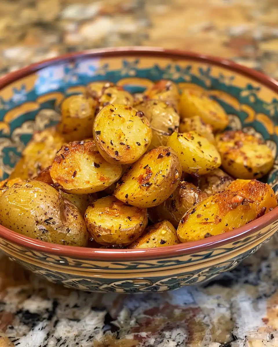 Mexican street potatoes fresh and steaming at start of cooking