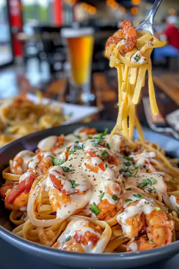 Pappadeaux Mardi Gras Pasta Copycat taken with iphone 15 pro max --iw 2 --ar 4:5 --v 6.0 --raw