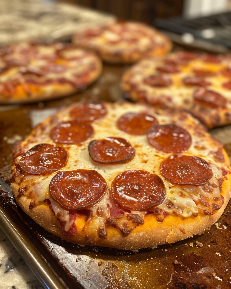 Ingredients for stuffed pizza burgers including ground beef, cheese, and pizza sauce