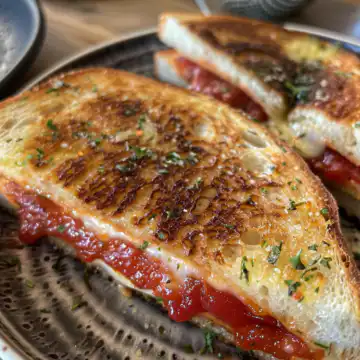 Pizza Grilled Cheese taken with iphone 15 pro max --iw 2 --ar 4:5 --v 6.0 --raw