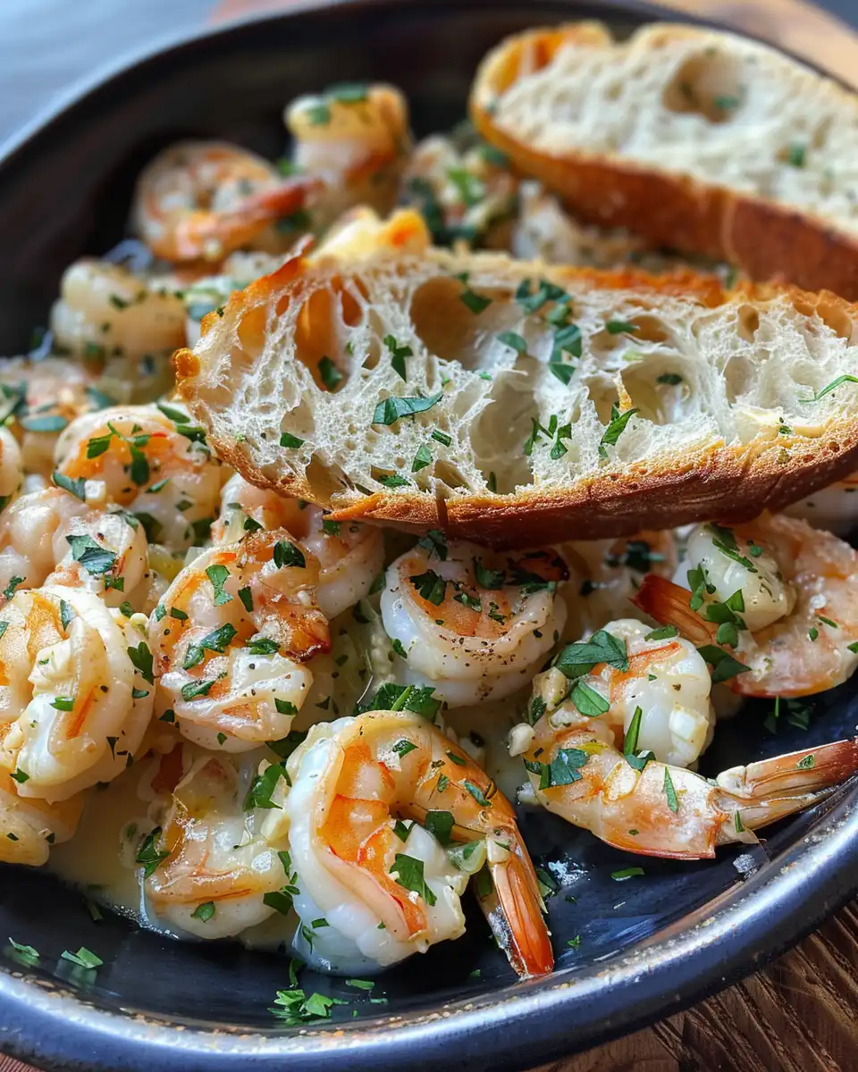 Shrimp scampi rolls served in soft buns