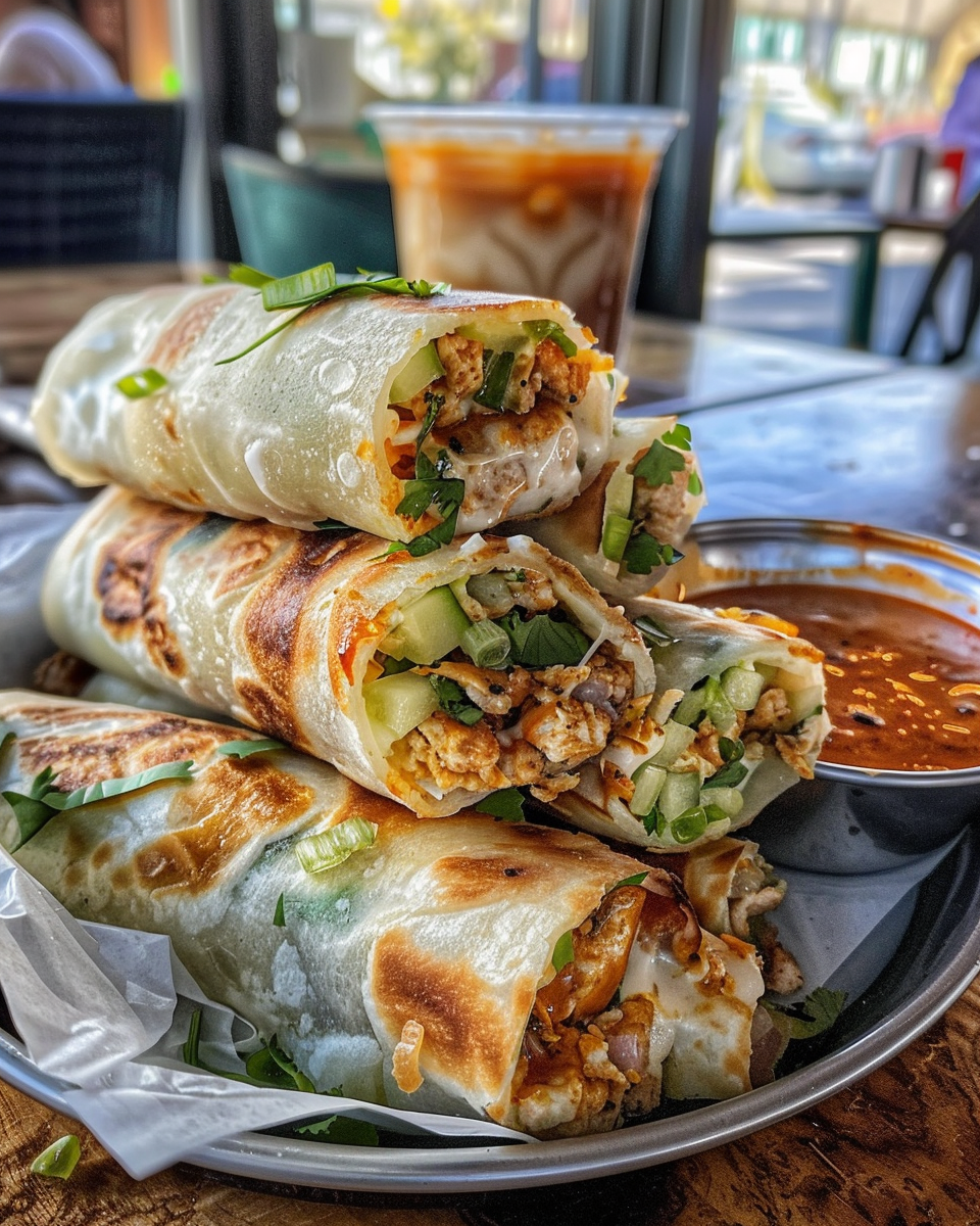 Ingredients for southwest chicken egg rolls