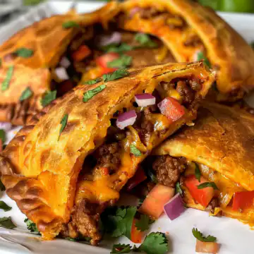 Spicy Crispy Mexican Taco Pockets taken with iphone 15 pro max --iw 2 --ar 4:5 --v 6.0 --raw