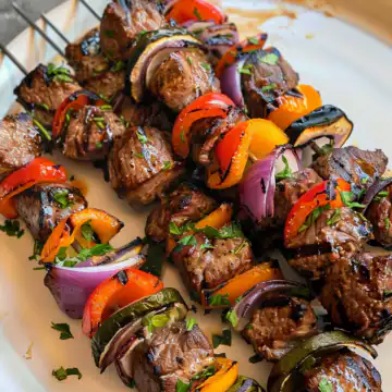 Steak Kabobs taken with iphone 15 pro max --iw 2 --ar 4:5 --v 6.0 --raw