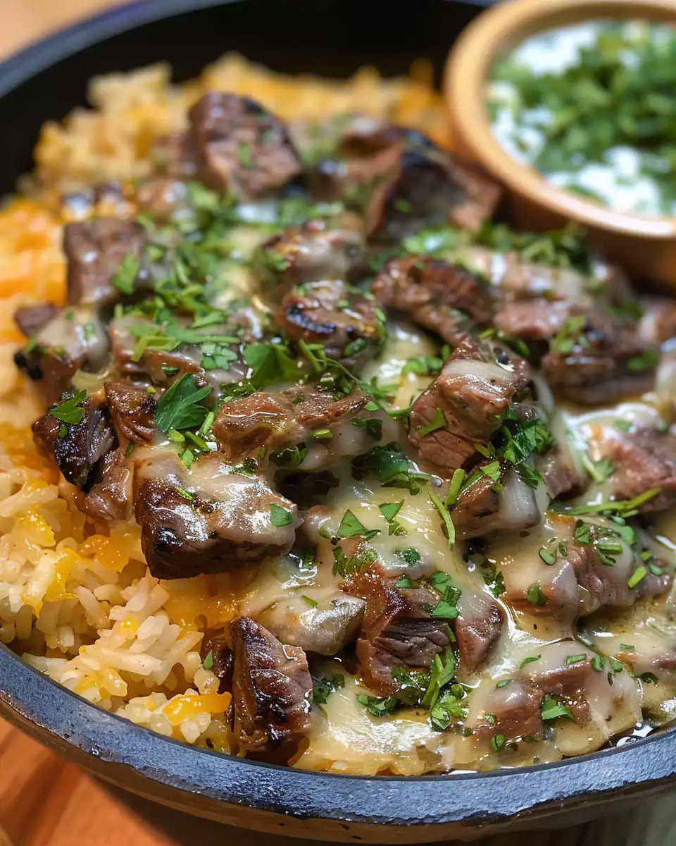 Served steak queso rice meal wrapped in flour tortilla