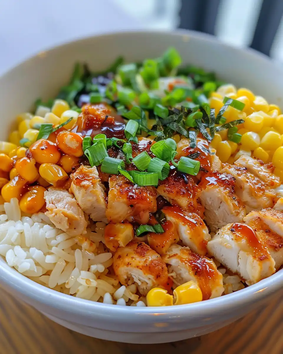 Ingredients laid out for pressure cooker chicken and street corn rice bowl