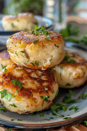 Stuffed Potato Cakes taken with iphone 15 pro max --iw 2 --ar 4:5 --v 6.0 --raw