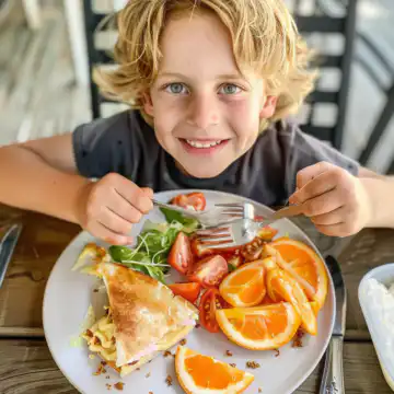 Summer Dinner Ideas for Kids taken with iphone 15 pro max --iw 2 --ar 4:5 --v 6.0 --raw