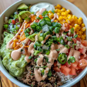 Taco Rice Bowl taken with iphone 15 pro max --iw 2 --ar 4:5 --v 6.0 --raw