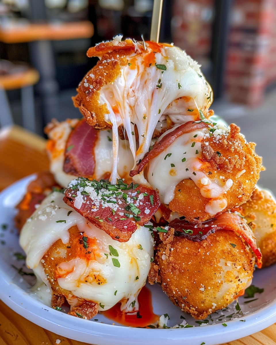 Ingredients for mini biscuit pizza bombs including cheese, pepperoni, and marinara sauce