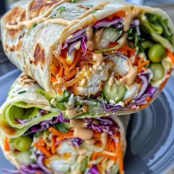 Thai Peanut Chicken Wraps taken with iphone 15 pro max --iw 2 --ar 4:5 --v 6.0 --raw