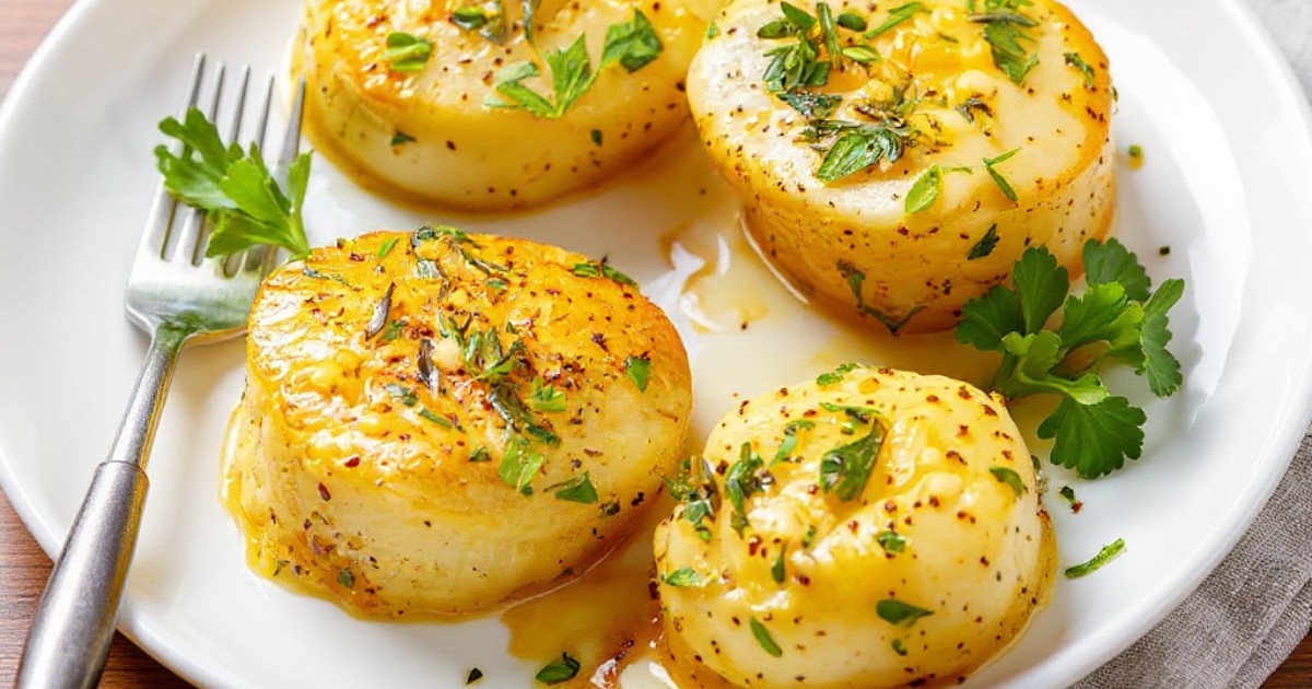 Pan-Seared Scallops with Garlic Butter
