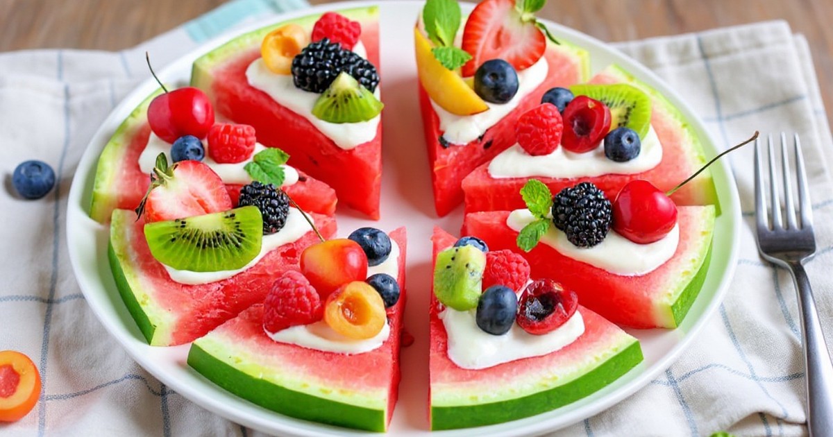 Watermelon Fruit Pizza